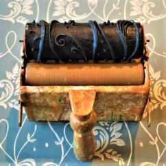 Ein Farbstempel mit Muster